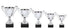 Copa Italiana de Metal Plateada con Base de Mármol AMC10